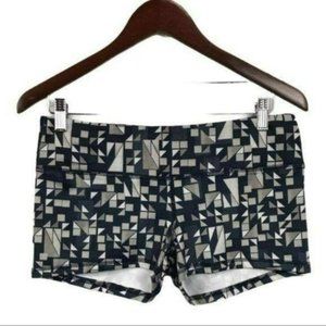 Fleo Shorts Tech Triangle Navy Gray and White, Size Large